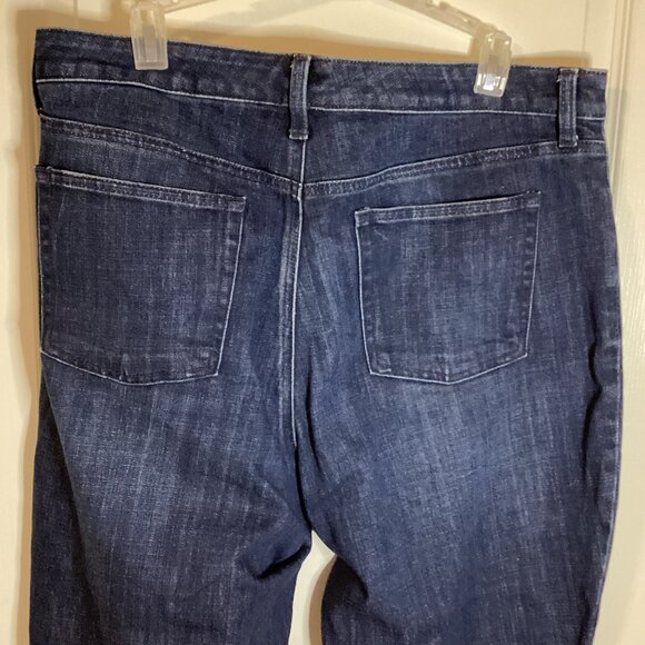 Talbots Women's Flawless High Waist Modern Ankle Blue Jeans Size 14 Straight Leg - Picture 6 of 9